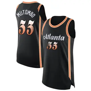 Atlanta Hawks Men's Dikembe Mutombo Black Authentic 2022/23 City Edition Jersey