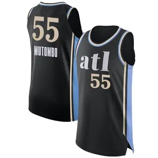 Atlanta Hawks Men's Dikembe Mutombo Black Authentic 2023/24 City Edition Jersey