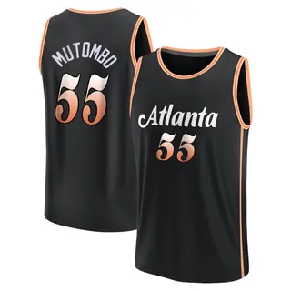 Atlanta Hawks Men's Dikembe Mutombo Black Fast Break 2022/23 City Edition Jersey