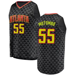 Atlanta Hawks Men's Dikembe Mutombo Black Fast Break Jersey - Icon Edition