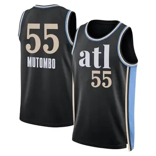 Atlanta Hawks Men's Dikembe Mutombo Black Swingman 2023/24 City Edition Jersey