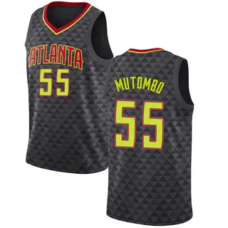 Atlanta Hawks Men's Dikembe Mutombo Black Swingman Jersey - Icon Edition