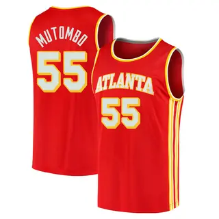 Atlanta Hawks Men's Dikembe Mutombo Red Fast Break 2020/21 Jersey - Icon Edition