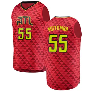 Atlanta Hawks Men's Dikembe Mutombo Red Fast Break Jersey - Statement Edition