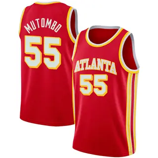 Atlanta Hawks Men's Dikembe Mutombo Red Swingman 2020/21 Jersey - Icon Edition