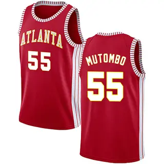 Atlanta Hawks Men's Dikembe Mutombo Red Swingman Jersey - Statement Edition