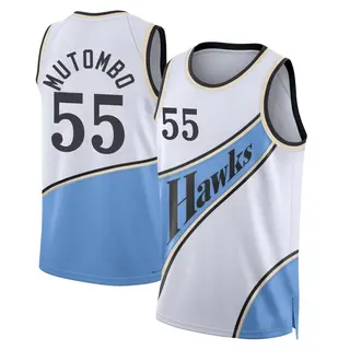 Atlanta Hawks Men's Dikembe Mutombo White Swingman 2024/25 City Edition Jersey