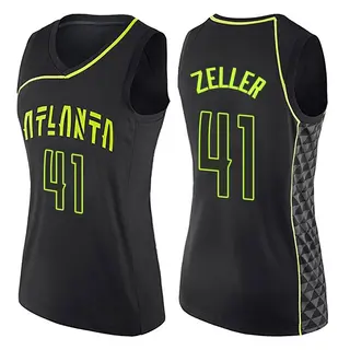 Atlanta Hawks Women's Cody Zeller Black Swingman City Edition Jersey