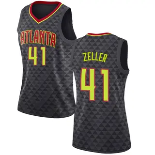 Atlanta Hawks Women's Cody Zeller Black Swingman Jersey - Icon Edition