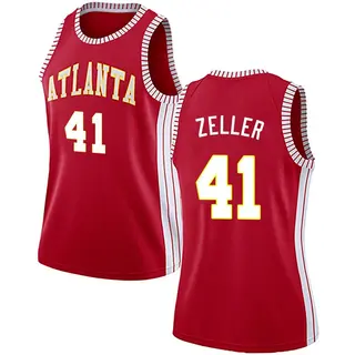 Atlanta Hawks Women's Cody Zeller Red Swingman Jersey - Statement Edition