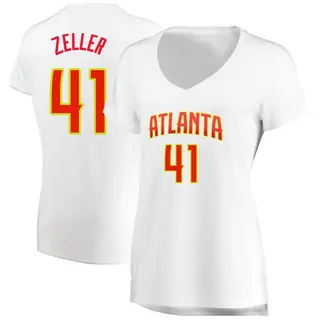 Atlanta Hawks Women's Cody Zeller White Fast Break Jersey - Association Edition