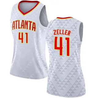 Atlanta Hawks Women's Cody Zeller White Swingman Jersey - Association Edition