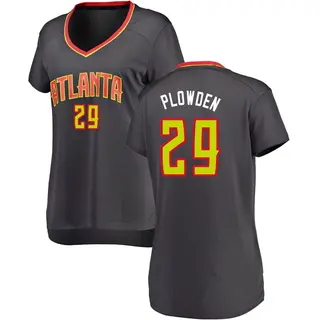 Atlanta Hawks Women's Daeqwon Plowden Black Fast Break Jersey - Icon Edition