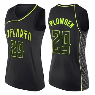 Atlanta Hawks Women's Daeqwon Plowden Black Swingman City Edition Jersey