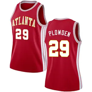 Atlanta Hawks Women's Daeqwon Plowden Red Swingman Jersey - Statement Edition