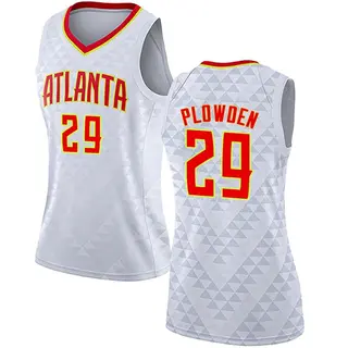 Atlanta Hawks Women's Daeqwon Plowden White Swingman Jersey - Association Edition