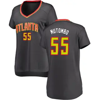 Atlanta Hawks Women's Dikembe Mutombo Black Fast Break Jersey - Icon Edition