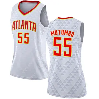 Atlanta Hawks Women's Dikembe Mutombo White Swingman Jersey - Association Edition