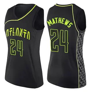 Atlanta Hawks Women's Garrison Mathews Black Swingman City Edition Jersey