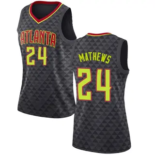 Atlanta Hawks Women's Garrison Mathews Black Swingman Jersey - Icon Edition