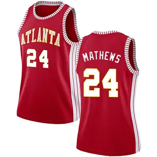 Atlanta Hawks Women's Garrison Mathews Red Swingman Jersey - Statement Edition