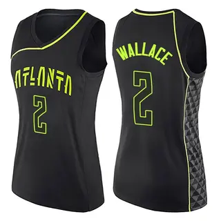 Atlanta Hawks Women's Keaton Wallace Black Swingman City Edition Jersey