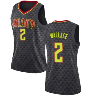 Atlanta Hawks Women's Keaton Wallace Black Swingman Jersey - Icon Edition