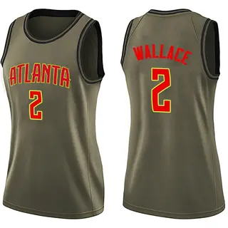 Atlanta Hawks Women's Keaton Wallace Green Swingman Salute to Service Jersey