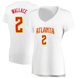 Atlanta Hawks Women's Keaton Wallace White Fast Break Jersey - Association Edition