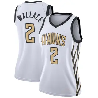 Atlanta Hawks Women's Keaton Wallace White Swingman 2018/19 Jersey - City Edition