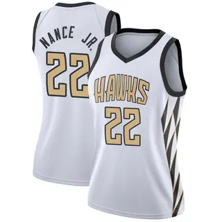 Atlanta Hawks Women's Larry Nance Jr. White Swingman 2018/19 Jersey - City Edition